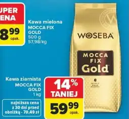 Carrefour Kawa ziarnista mocca fix gold oferta