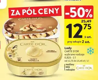 Intermarche Lody Carte D'Or Velvety Vanilla oferta