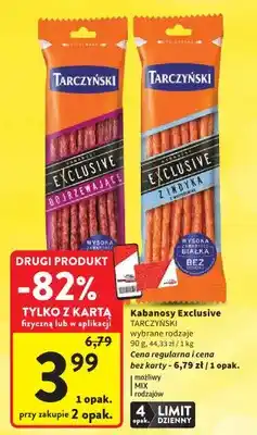Intermarche Kabanosy Exclusive Dojrzewające Tarczyński oferta