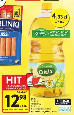 Intermarche Olej rzepakowy O La La! oferta