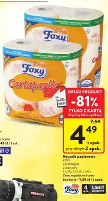 Intermarche Ręcznik papierowy Foxy Cartapaglia oferta