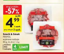 Intermarche Kiełbasa sucha Pekpol Snack & Smak oferta