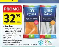 Intermarche Sandacz filety ze skórą Myfood oferta