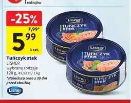 Intermarche Tuńczyk stek z kroplą oleju Lisner oferta