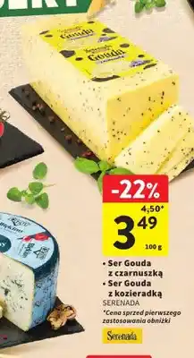 Intermarche Ser Gouda z czarnuszką Serenada oferta