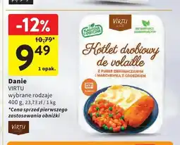 Intermarche Kotlet drobiowy de volaille z puree ziemniaczanym i marchewką z groszkiem Virtu oferta