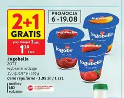 Intermarche Jogurt owocowy Jogobella Zott truskawkowy oferta