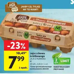 Intermarche Jaja z chowu ściółkowego Jaja z Kurnika oferta