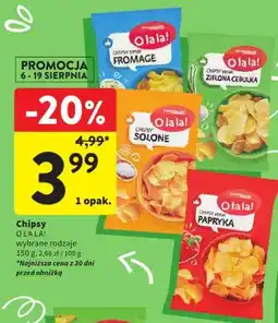 Intermarche Chipsy Fromage O la la! oferta