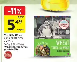 Intermarche Tortilla pszenna Casa de Mexico oferta