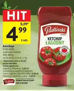 Intermarche Ketchup łagodny Pudliszki oferta