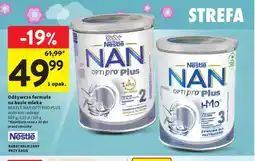 Intermarche Mleko modyfikowane Nestlé NAN Optipro Plus 2 oferta
