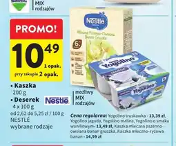 Intermarche Kaszka mleczna pszenno-owsiana banan gruszka Nestlé oferta