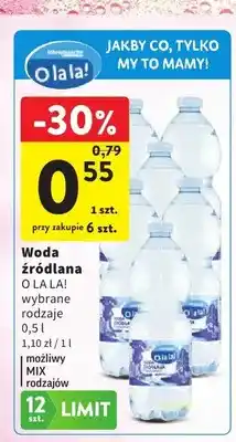 Intermarche Woda źródlana O La La! oferta