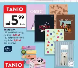 Intermarche Zeszyt A4 Interdruk 32 kartki w kratkę oferta