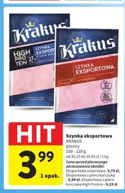 Intermarche Szynka eksportowa z piersi kurczaka Krakus oferta