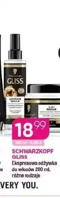 Koliber drogerie Ekspresowa odżywka do włosów Schwarzkopf Gliss oferta