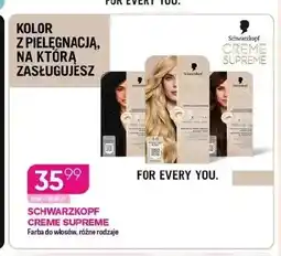 Koliber drogerie Farba do włosów Schwarzkopf Creme Supreme oferta