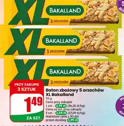 Dino Baton zbożowy 5 orzechów XL Bakalland oferta