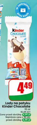 Dino Lody na patyku Kinder Chocolate oferta