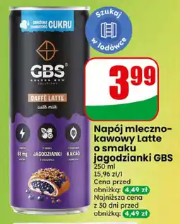 Dino Napój mleczno-kawowy Latte o smaku jagodzianki GBS oferta