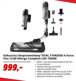 Media Markt Odkurzacz bezprzewodowy Tefal oferta