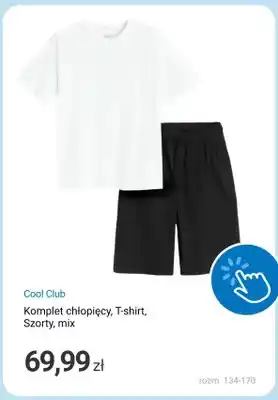 Komplet chłopięcy T-shirt szorty Cool Club mix