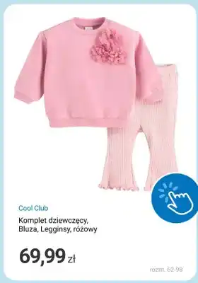 Komplet dziewczęcy bluza legginsy Cool Club różowy