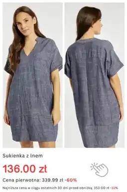Monnari Sukienka damska z lnem oferta