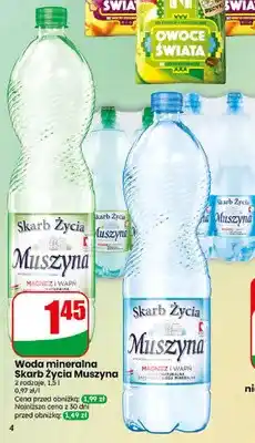 Dino Woda mineralna Skarb Życia Muszyna Gazowana oferta