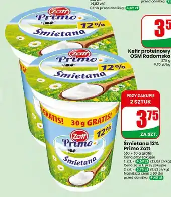 Dino Śmietana 12% Primo Zott oferta