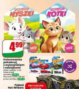 Dino Kolorowanka pokoloruj z wykrojnikiem i naklejkami oferta