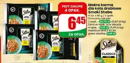 Dino Mokra karma dla kota drobiowe smaki Sheba 4-pak oferta