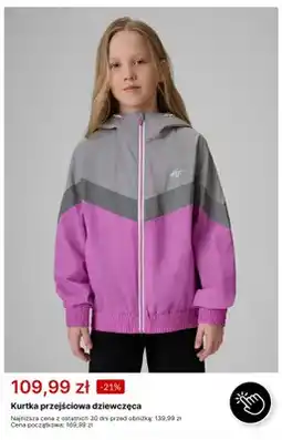 4F Kurtka przejściowa dziewczęca 4F oferta