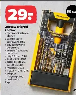 Netto Zestaw wierteł i bitów TECHLINER oferta