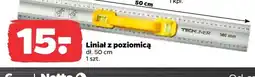 Netto Liniał z poziomicą TECHLINER oferta