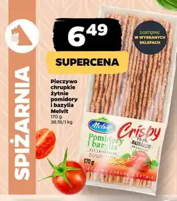 Netto Pieczywo chrupkie żytnie pomidory i bazylia Melvit Crispy oferta