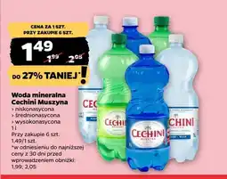 Netto Woda mineralna Cechini Muszyna niskonasycona oferta
