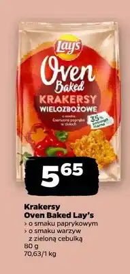 Netto Krakersy wielozbożowe Lay's Oven Baked o smaku warzyw z zieloną cebulką oferta