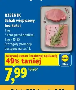 Lidl Schab wieprzowy bez kości Rzeźnik oferta