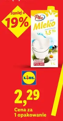Lidl Mleko UHT 1,5% Pilos oferta