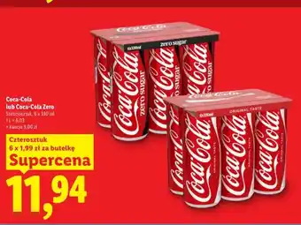 Lidl Napój gazowany Coca-Cola Zero 6-pak oferta