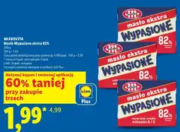 Lidl Masło ekstra Wypasione 82% Mlekovita oferta