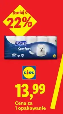 Lidl Papier toaletowy 3-warstwowy Floralys Komfort oferta
