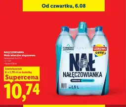 Lidl Woda mineralna niegazowana Nałęczowianka 6-pak oferta