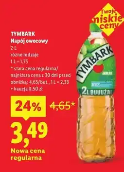 Lidl Napój owocowy Tymbark oferta