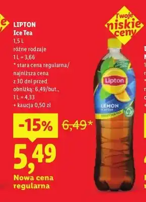 Lidl Herbata mrożona Lipton Ice Tea oferta