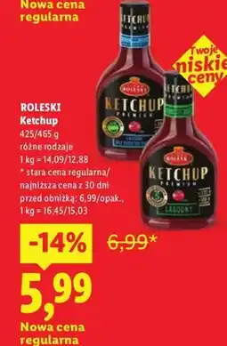 Lidl Ketchup Premium pikantny Roleski oferta