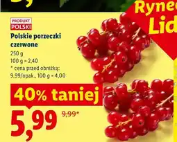 Lidl Polskie porzeczki czerwone Ryneczek Lidla oferta