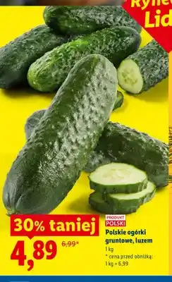 Lidl Ogórki gruntowe polskie Ryneczek Lidla oferta
